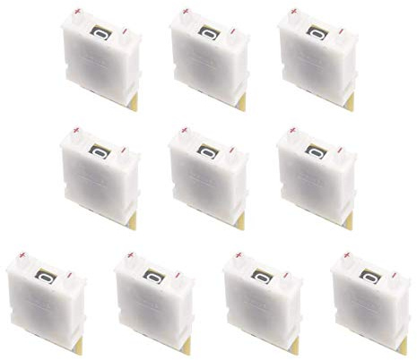 DIP Switch BCD Code Schalter KM1 0-9 Digital Weiß 40 x 24 x 10 mm 10 Stück