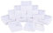 BENECREAT 12PCS White Gemstone Display Box 5x5x2cm Schmuckschatulle Behälter mit durchsichtigen Deckeln für Edelsteine, Münzen, Schmuckverpackungen