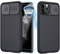 XCYYOO Funda para iPhone 12/12 Pro（6.1）,[Protección de la cámara] [2 Pack Protector Pantalla ] Deslizante Cámara Proteger Ultra-Delgado PC Prueba Polvo Antideslizante Anti-arañazos Estuche