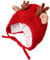 Amosfun Baby Jungen Mädchen Rentier Strickmütze Geweih Baby Wintermütze Plüsch Futter Warm Gehäkelt Strickmütze Mütze Kleinkind (Rot)