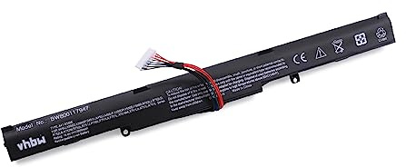 vhbw Akku kompatibel mit Asus R752MD-TY069H, R752NA-TY020T, R752NA-TY082T, R752NV-TY007T Notebook (2600mAh, 14,4V, Li-Ion)