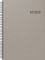 BRUNNEN 1078102002 Buchkalender Modell 781, 2 Seiten = 1 Woche, 21 x 29,7 cm, PP-Einband anthrazit, Kalendarium 2022, Wire-O-Bindung