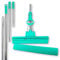 ABACUS Green Mop® 7811.3 - Trapeador Fregona con 4 ruedas y escurridor doble con dos mangos de extensión Green Mop® de 40 cm, incluye esponja de repuesto con mango de extensión de 27 cm y 45 cm