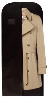 Wedcova Suit Covers for Men | Hanging Garment Bags | Travel Blazer & Jacket Bag | Clothes Storage Cover with Zipper | Suits Carrier Moth Proof Protector | (24'' x 54'') | Pack of 1 | Black