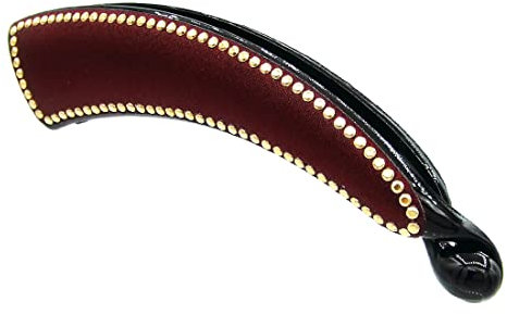 Righe e Pois - Banana 11 cm Satin und Bordüre, violett, Einheitsgröße