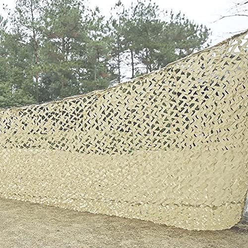 2x3m Beige Tarnnetz Camouflage Netz 2x4m, 2x5m, 2x6m, 3x3m, 3x4m, 3x5m, 3x6m, 3x8m, 4x4m, 4x6m, 4x8, 5x6m, 5x8m, 5x10m für Militärjagd Camping Party Dekoration (Size : 3x5m/9.8x16.4ft)