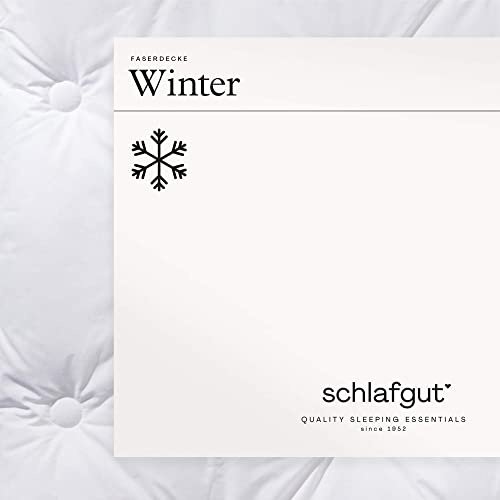 schlafgut Pure winterliche Faserbettdecke, 200x200 cm, 100% Baumwolle