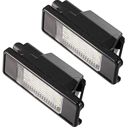 X AUTOHAUX 2pcs LED License Plate Light Car Number Lamp Accessories White Light