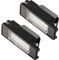 X AUTOHAUX 2pcs LED License Plate Light Car Number Lamp Accessories White Light