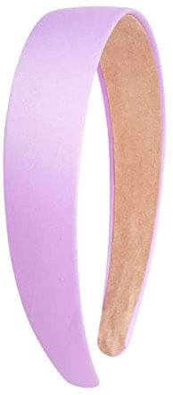 Cerchietto da donna tinta unita per ragazze fascia per capelli decorazione elegante viola chiaro