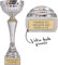 KDO MAGIC - Trophée Personnalisable avec Gravure - Coupe argentée et dorée personnalisée - Cadeau fête des pères, noël, Retraite, Homme