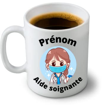 Mug aide soignante personnalisable