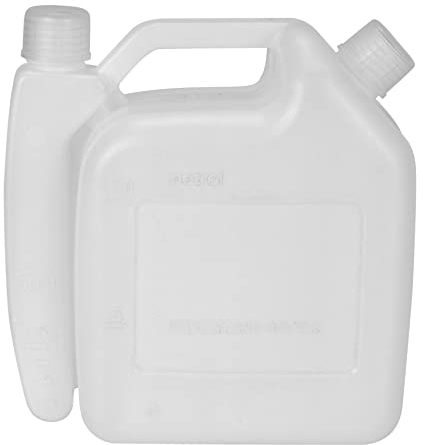 Ghulumn Botella de Mezcla de Combustible de 1.5 litros y 2 Tiempos Negro Plástico Gasolina