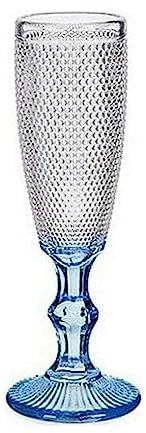 Vivalto Flûte à champagne bleu cobalt 180 ml