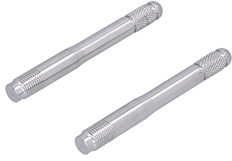 Akozon 2 Stück M14 X 1,5 Radmontagehilfe-Satz, Edelstahl Wechselhilfe Radwechsel Hilfe Radbolzenausrichtungsstifte Radbefestigungsführung Werkzeug Radmontagewerkzeug für Chrysler/Ford/Fiat/PSA