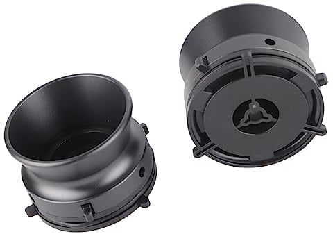 Syrisora 1 Paar Nab Hub Adapter, professionelle polierte Aluminiumlegierung, 25,4 cm Öffner für Studer für Akai für (grau)