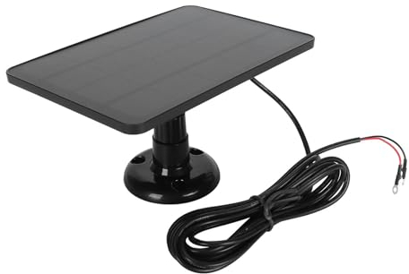 Solar Panel Camera Charger Doorbell Solar Panel, 10W Video Doorbell Solar Panel Charger for Google Nest for Doorbell 2K Camera for Ring Video Doorbell 2 for Doorbell 3 (CSP4W-O-B)