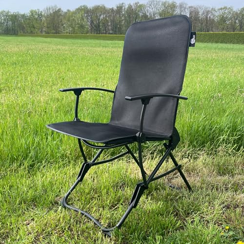 your GEAR Campingstuhl Carini - gepolsterter Klappstuhl - 3D Mesh - max. 180 kg - Angelstuhl geeignet für VW T5 T6 T6.1 Heckklappe