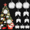 JINXIAN 10 Stück Weiße Feder Dekorationen Anhänger Engelsflügel Deko Accessories und Stern Weihnachtsbaum Schmuck für DIY Partydekorationen und Weihnachtsbaum Deko