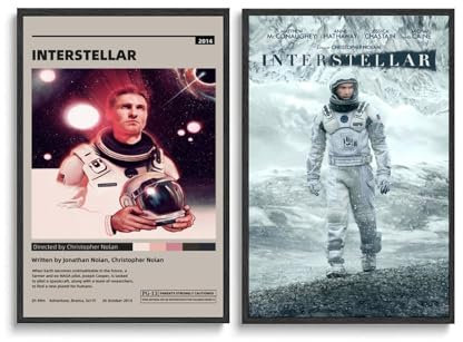 LJXOSKMK Interstellar Poster, ungerahmt, 30 x 45 cm, klassische Filmposter, Leinwandposter für Schlafzimmer, ästhetische Wandkunst, Poster und Drucke, Stil 15