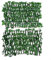 Alanmoship Künstlicher Efeu-Zaun, erweiterbar, Sichtschutz für Garten, Spalier, Blatthecke, 180 x 40 cm, Grün (Grape)