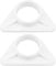 2 Pcs Plastic Sink Reinforcement 36mm Kitchen Tap Brace Bracket Reinforcer Accessories Interfaces Resin Plastic Material Stability Reduce Wobbling for Sink Faucets Fittings on Stainless Steel Sinks