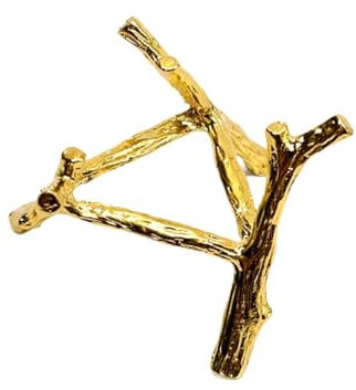 perfeclan Ei-Schnitzbasis, Schneeball-Regal, Vintage-Stil, professioneller Kristallkugel-Ständer, Kugel-Unterstützung für Zuhause, Büro, Museum, bemalte Felsen, Gold