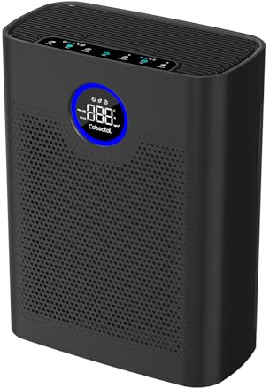 Air Purifiers for Home Large Room Up to 2216 Ft², 3-in-1 Filter, Black