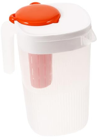 FUNNETOYU Caraffa Di Capacità Per Bevande Con Coperchio Per Tè Freddo Frutta e Aromatizzata Perfetta Per Casa e Ufficio