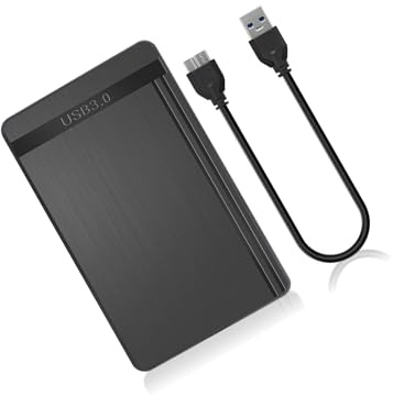 Wilgure Werkzeugloses 2 5-Zoll Laufwerksgehäuse USB 3.0 5 Gbit/s Geschwindigkeit Gebürstetes Metall Reisedesign Plug and Play Festplattendock