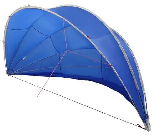 vidaXL Dôme de Piscine 592 x 590 x 275 cm Bleu Azure