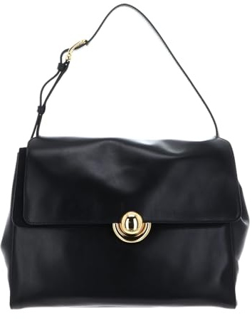 Furla Leder Schultertasche Domus Shoulder Bag 32 Nero schwarz