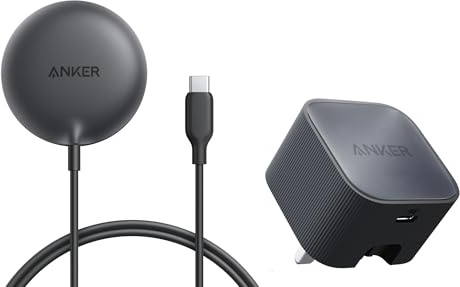 Anker MagSafe Charger Pad Compatible, MagGo iPhone 16 Wireless Charging Pad, Qi2 Certified 15W Wireless Charger&Anker Nano USB C Plug, For iPhone 16/16 Plus/16 Pro/16 Pro Max/15/14 Series