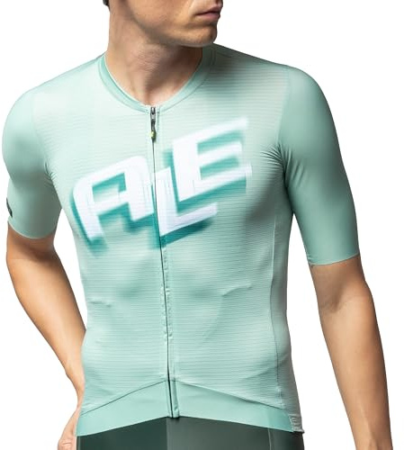 Alé Cycling Herren PR.E Sauvage 2.0 Kurzarm-Fahrradtrikot, Blassgrün, Größe XL