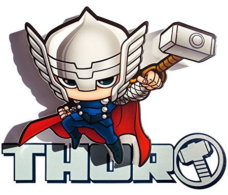3D Light FX B34-1AA-8F2 Marvel Thor Mini Light avengers Children's, OneSize,2002012
