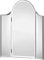 Julian Bowen Canto Curved Dressing Table Mirror - Clear Bevelled Mirrors