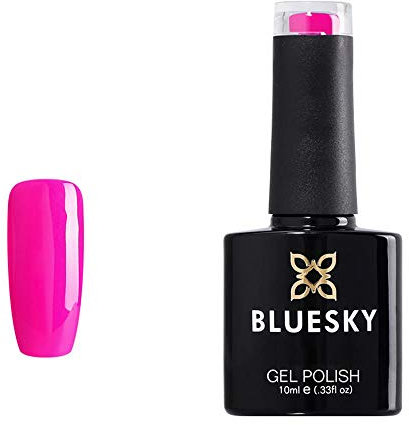 Bluesky Gel Polish, Tropical Magenta, Neon15, Gel auflösbarer Nagellack, Rosa, Lila, 10 ml, N15