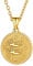 Suplight Gold Gemini Coin Necklace Personalized Name Jewelry Stainless Steel Horoscope Constellation Zodiac Star Sign Charm Necklace for Women Men Birthday