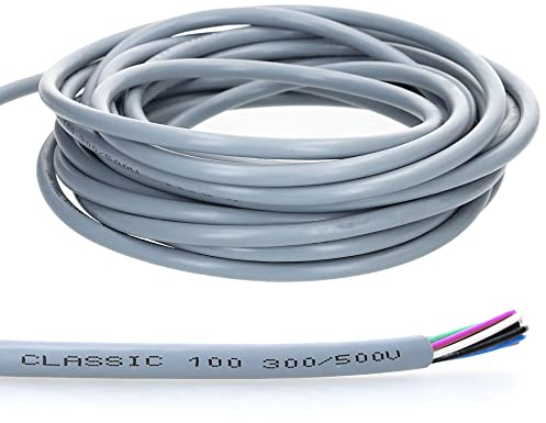 Lapp 00102044 - Linea di controllo Ölflex Classic 100, 4 x 1 mm², senza conduttore di protezione verde-giallo, cavo a 4 conduttori, cavo in PVC codificato a colori, 4 conduttori, 10 m