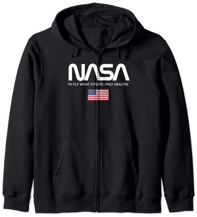 NASA - Fly What Others Only Imagine Felpa con Cappuccio