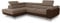 Ecksofa Caris mit Schlaffunktion und einstellbare Kopfstützen, Wohnlandschaft mit Bettkasten, Couch, Sofa, Bettsofa (Braun + Cappuccino (Sawana 16 + Sawana 02), Ecksofa Links)
