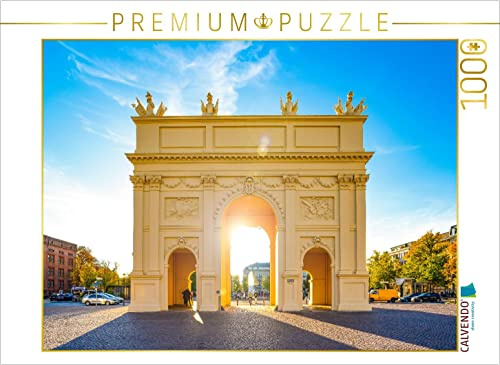 CALVENDO Puzzle Das Brandenburger Tor in Potsdam 1000 Teile Puzzle quer | Lege-Größe cm Foto-Puzzle für glückliche Stunden