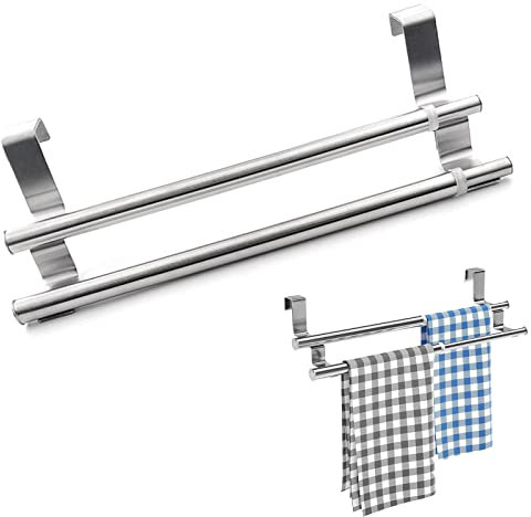 XMCYHH Porte Torchons Système Coulissant Porte-Serviettes Coulissant Porte-Serviettes Extensible Porte-Serviettes Télescopique Peut Accrocher des Serviettes Et des Serviettes Et des Vêtements