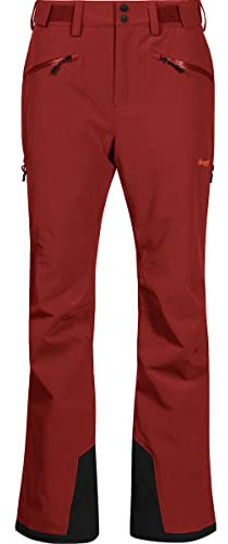 Bergans Oppdal Insulated Lady Pants Rot - wasserdichte technische Damen Skihose, Größe XL - Farbe Chianti Red