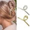 Prosy Mollette per capelli dorate, a forma di squalo, in metallo, grandi, accessori per capelli per donne e ragazze (2 pezzi)