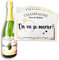 Annonce Mariage - Demande Témoin (4 étiquettes Champagne On va se marier)