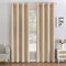 EMEMA 2 Stück Verdunklungsvorhang Samtvorhänge Blickdicht Vorhang mit Ösen Thermogardine Ösenvorhang Verdunkelungsgardinen für Schlafzimmer Wohnzimmer, 140 x 200 cm(B x H) Taupe