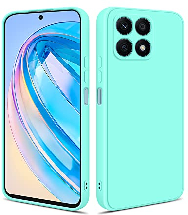 HS Products HSP Hülle für Honor X8a [Staubabweisend] Handyhülle | Premium TPU Silikon Case Schutzhülle | Kratzfest Stoßfest Fallschutz | Kameraschutz Displayschutz | Passgenau Dünn Matt | Türkis