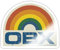 Spreadshirt Outer Banks OBX Regenbogen-Logo Sticker, max. 10 x 10 cm, 10 x 10 cm, Weiß glänzend