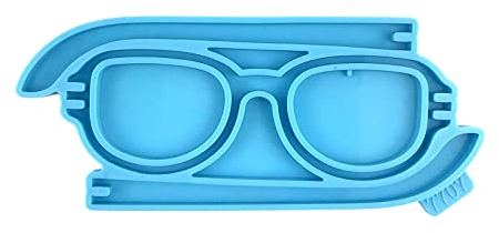 Molde de silicona para decoración de gafas de cristal 3D, adecuado para resina epoxi, manualidades, joyería, decoración del hogar, moldes para fundición de resina